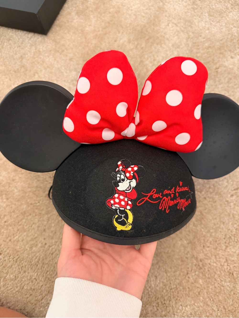 Minnie Mouse hat from Disneyland